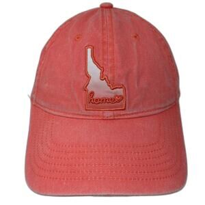 Home Free Idaho Home Heart Baseball Cap Pink White Hat OS Slideback Adjustable